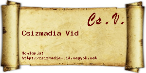 Csizmadia Vid névjegykártya